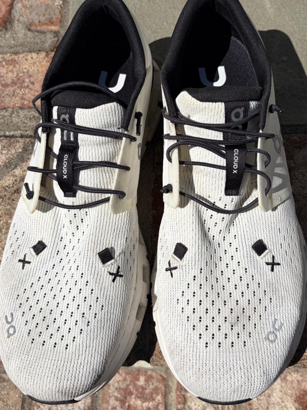ON Running shoes men Cloud X 4 ivory black 11.5 - Picture 6 of 13